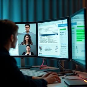 Multiple users collaborating on network dashboard