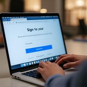 User signing up via SaaS platform