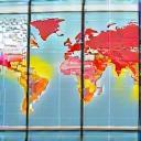 GIS map showing network coverage planning